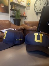 U 5 Panel SnapBack Brown with Gold Yellow Embroidery. Brand New