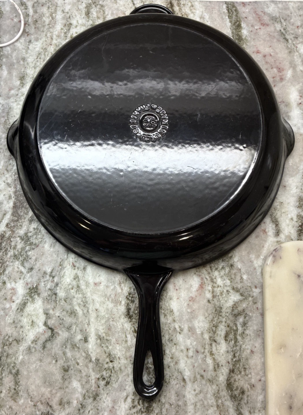 Le Creuset Cast Iron Grill Skillet Double Spout #30 11.75" Black France L36