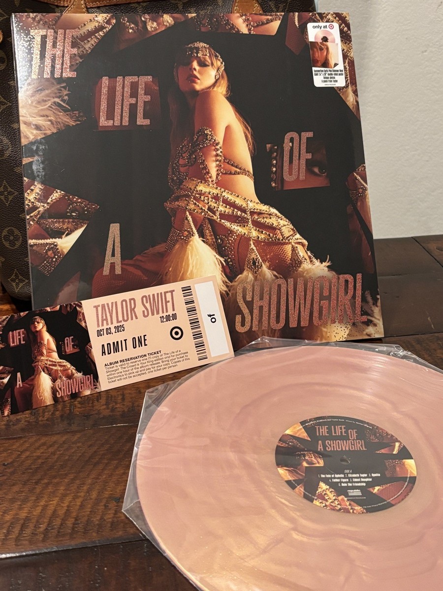 Taylor Swift Life of a Showgirl Vinyl Record Target Exclusive w