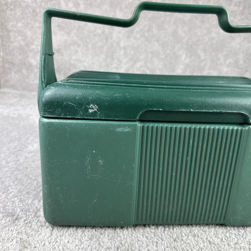 Refrigerador de lancheira Aladdin Stanley verde 08/89 sem garrafa térmica ótimo estado 37210 - Imagem 2 de 4