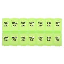 Weekly AM/PM with Rounded Base Pill Planner, Medium, 1 Count