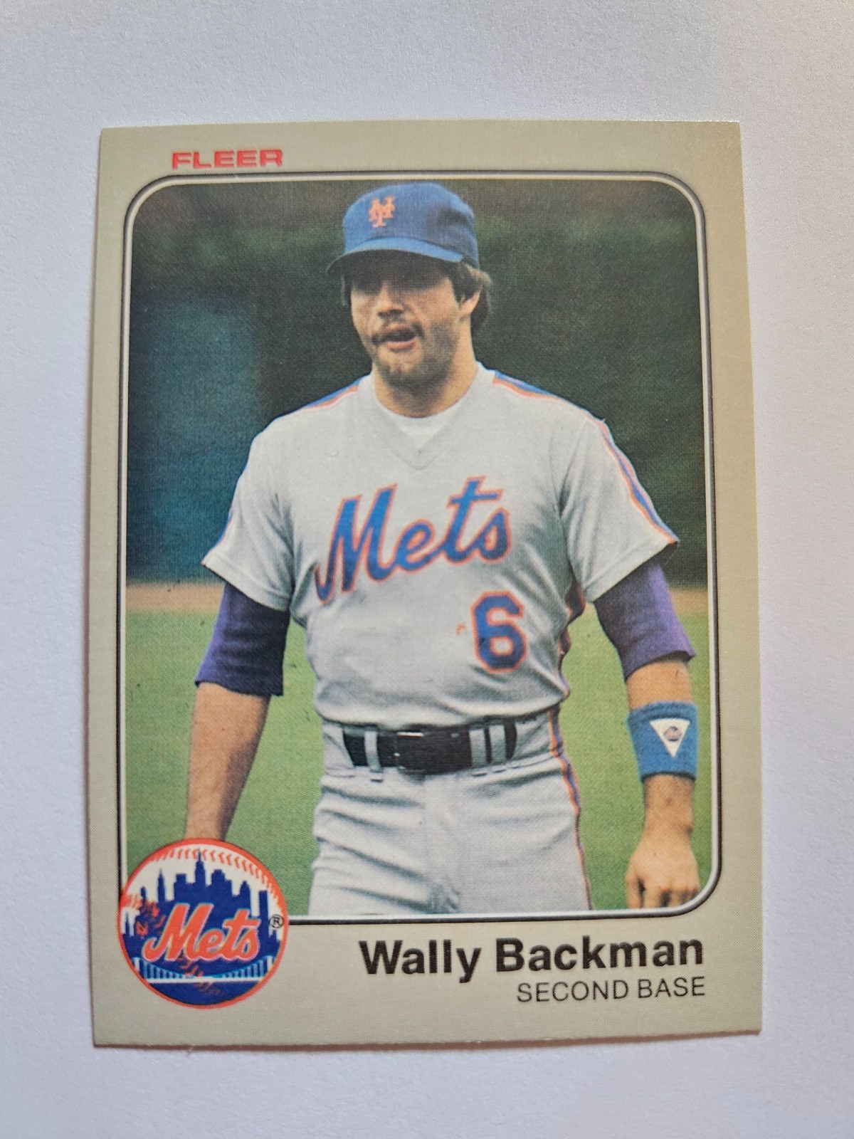 1983 FLEER WALLY BACKMAN #537 NM