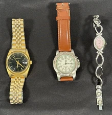 Mixed Lot – 2 Men’s Watches, 1 Ladies Armitron watch, Need Batteries/Repair