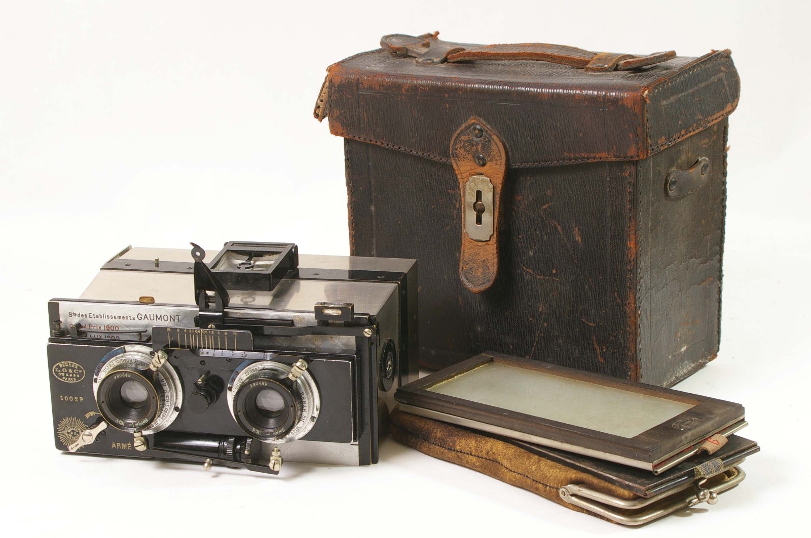 F97829~ Gaumont Stereispido Metallic Model B Stereo/Panoramic Camera [READ]