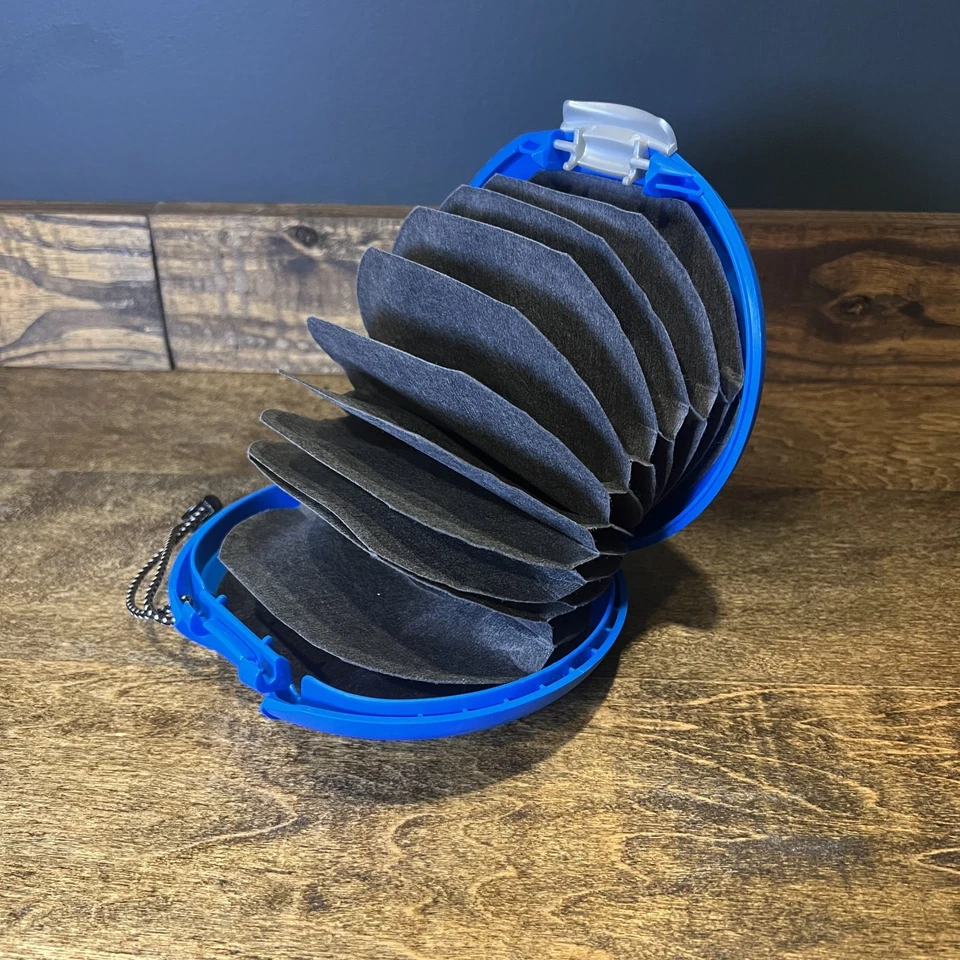 DiscGear Discus 20 Disco Carcasa Rígida CD DVD Juego Soporte Almacenamiento Estuche de Transporte Azul Foto 4 de 4