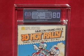 Famicom Grand Prix II 2 3D Hot Rally (Famicom Disk System FDS) CIB, ES Graded 80