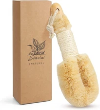 Dry Brushing Body Brush for Skin - Exfoliating Body Scrubber Brushes Natural Sis