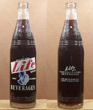 Life Brand Beverage Old ACL 12 oz Empty Soda Pop Bottle Cedar Rapids Iowa 240