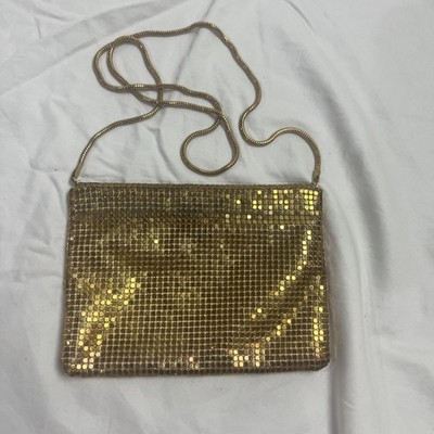 Vtg Gold Mesh Evening Bag The Limited New Years Holiday Party Mini Purse