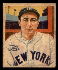 1934-36 DIAMOND STARS # 74 TONY LAZZERI YANKEES VG-EX 533596 (KYCARDS)