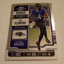 2023 Panini Contenders Optic - Rookie Ticket Zay Flowers #100 (RC)