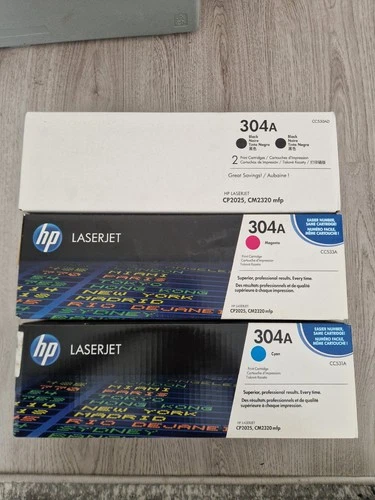 HP 304a Toner Set Laserjet Printer Sealed Orginal CC533A - CC531A - CC530AD
