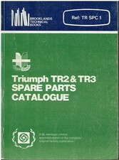 TRIUMPH TR2 TR3 TR3A ( 1953 - 1958 ) FACTORY SPARE PARTS CATALOGUE