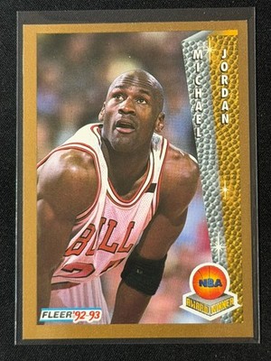 1992 Fleer NBA Award Winner Michael Jordan #246 Chicago Bulls HOF GOAT