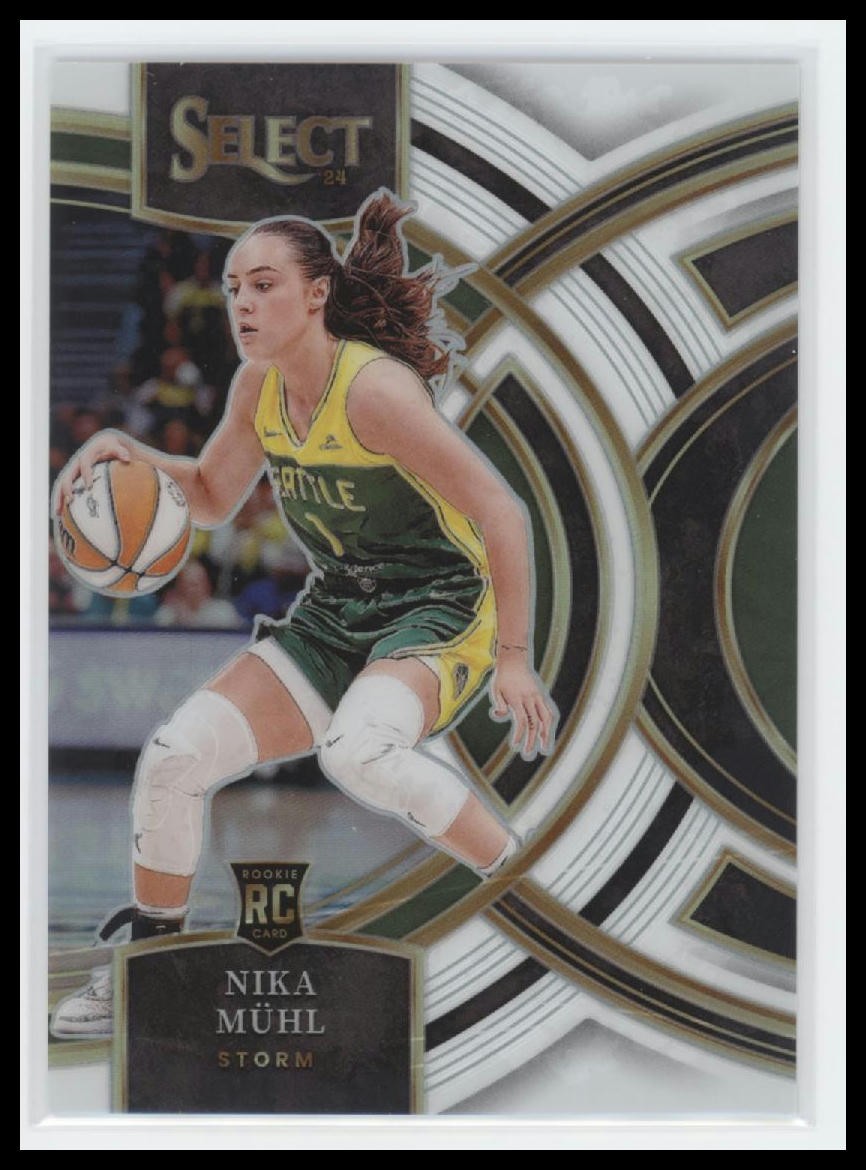 2024 Panini Select WNBA #162 Nika Muhl Prizms White #/99 RC