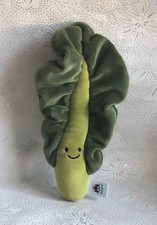 JELLYCAT  AMUSEABLES VIVACIOUS VEGETABLE KALE LEAF SOFT PLUSH TOY