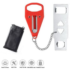 Portable Door Lock for Travel Door Lock Home Security Additional Safety Privacy