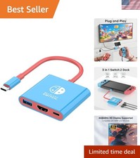 Switch 2 Dock with 4K Output - Ultimate Portable HDMI Adapter for Travelers