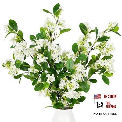 Artificial Plants, PCS2'' Green Faux Branches for Vase Faux Stems - 3 Daphne