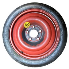 1995-2002 Saab 900 9-3 93 Steel Spare Wheel Rim Red 4106365 4837050 15 Inch Oem