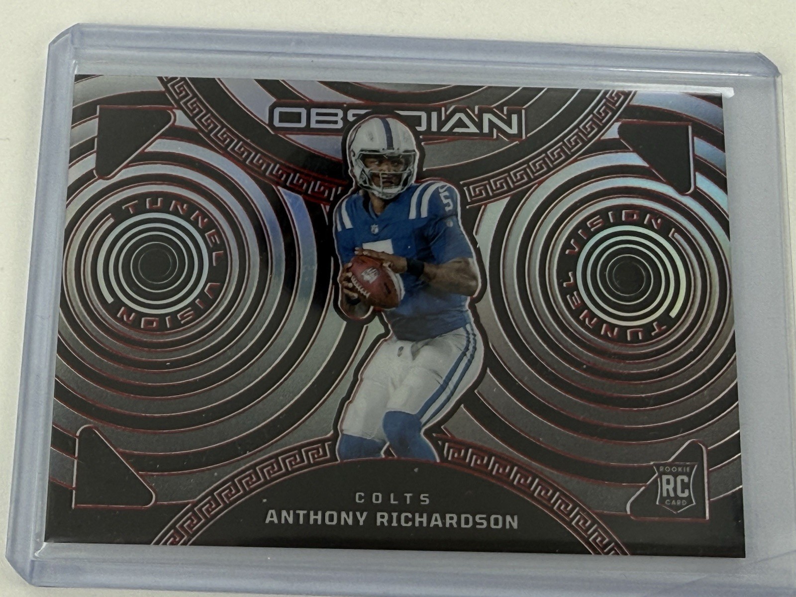 2023 Panini Obsidian Tunnel Vision Anthony Richardson #3 Red Electric Etch /10