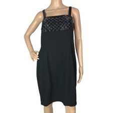 Next Little Black Dress Sz 14 42 Mini Short Evening Occasion Beaded Embellished