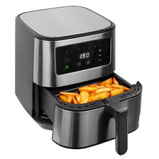SIA SAF55SS 5.5L Air Fryer Stainless Steel 1700W Digital Touch 8 Program
