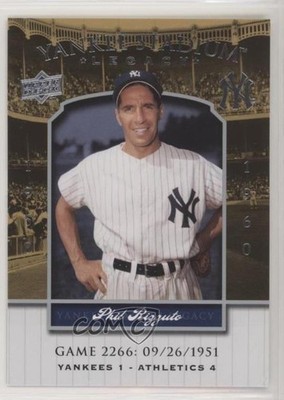 2008 Upper Deck Yankee Stadium Legacy Phil Rizzuto #YSL2266 HOF 1s8
