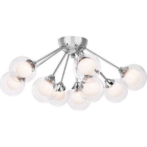 Platinum Collection Spellbound - 9 Light Semi-Flush Mount - 10 Inches high - Picture 6 of 7