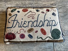 Friendship Pillow Needlepoint Throw Cottage B...