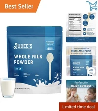 Whole Milk Powder Non-GMO 2.5lb Gluten Nut-Free Baking Travel Ready