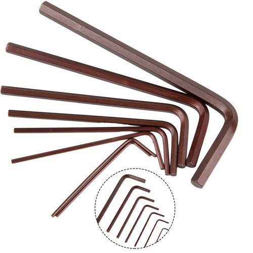Eight-piece Set Hex Key Wrench Hand Tool Parts Alloy Steel Repairing Tools - Picture 7 of 12