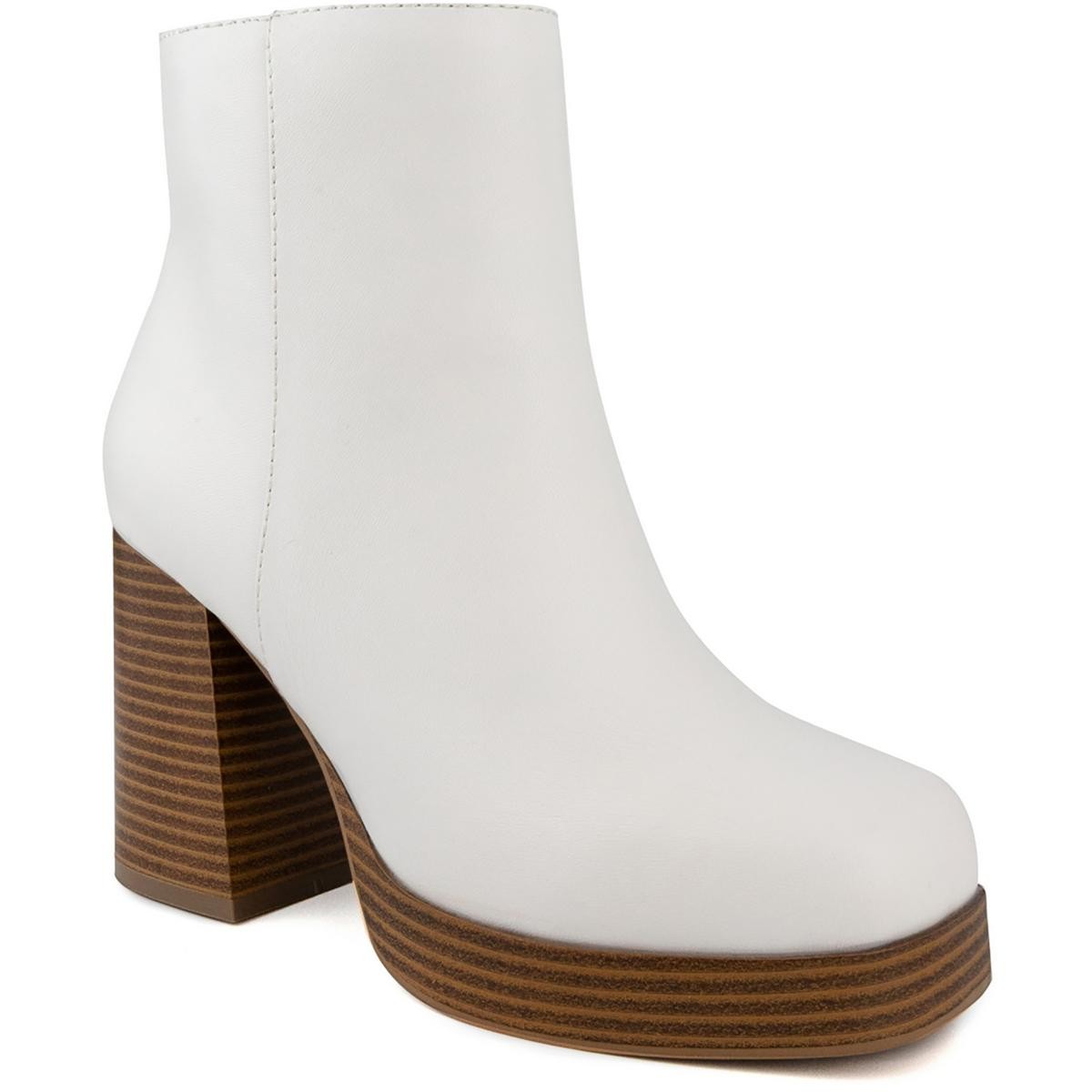 Женские ботильоны Sugar Warrant из искусственной кожи белого цвета, размер 9,5 (B, M), BHFO 9761