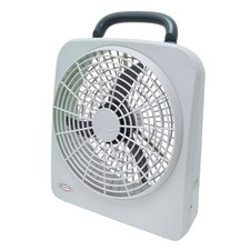 RoadPro Dual Power 12 Volt Plug In Car and RV 10 Inch 2 Speed Portable Fan