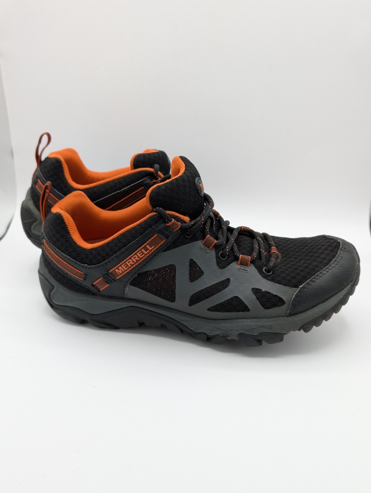 MERRELL Scarpa da trekking uomo bordo dritto nero arancione taglia 8 5