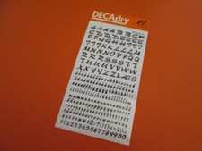 DECADRY N  235 RUB-ON BLACK LETTERS  NUMBERS TRANSFER  36pt-0.354 inch-9 mm 