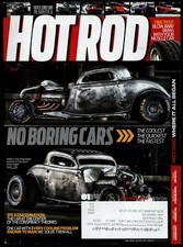 GENNAIO 2014 HOT ROD MAGAZINE, EDDIE'S CHOP SHOP, FAST STREET CARS AMERICA