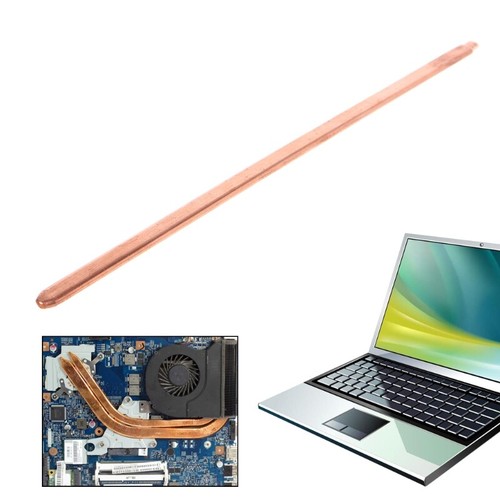 Flat Computers CPU Cooler Heatsinks Pipe Cooling Heat Pipe DIY Golden 3x8x220mm - Photo 3/8