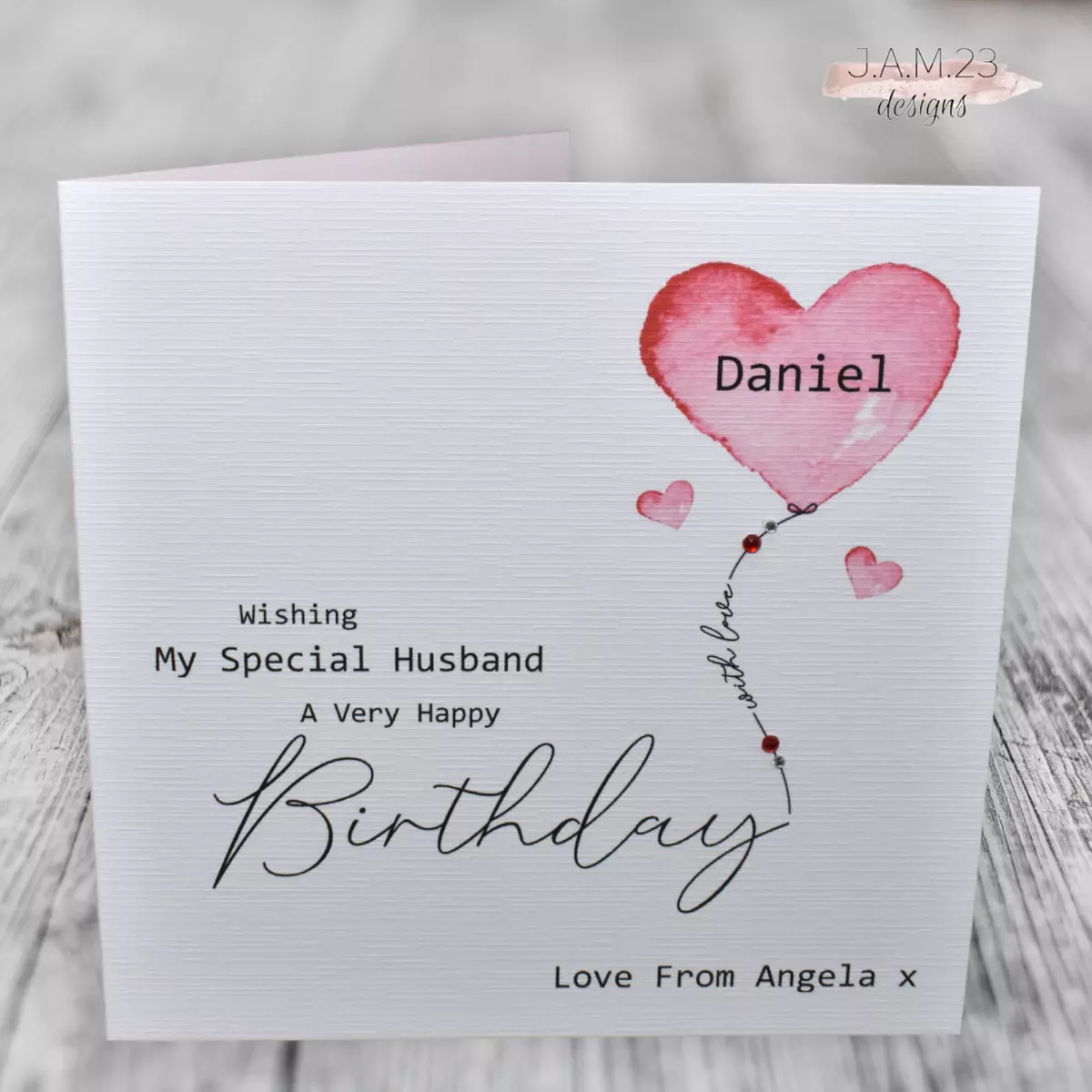 Personalized birthday cheap card for husband