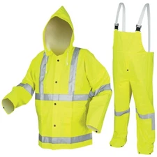 River City Luminator™ Class 3 Rain Suit, Includes Jacket, Bibs, and Hood 2083SR