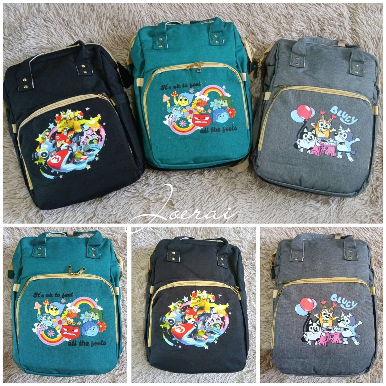Baby bag and changer - Mario Bros.