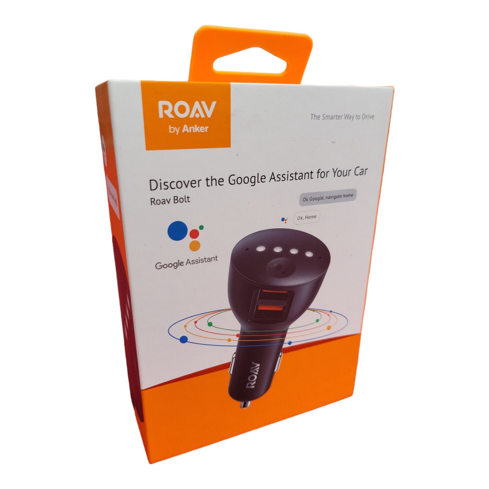 Anker ROAV Bolt 2-Port USB Car Charger with Google Assistant R5360 Black