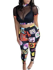 Two Piece Crop Top Long Pants Outfits