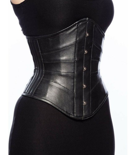 Premium Leather Waist Trainer Corset – Sculpt Your Perfect Silhouette!