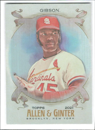 2021 Topps Allen & Ginter Bob Gibson HOT BOX SILVE FOIL  #81 Cardinals