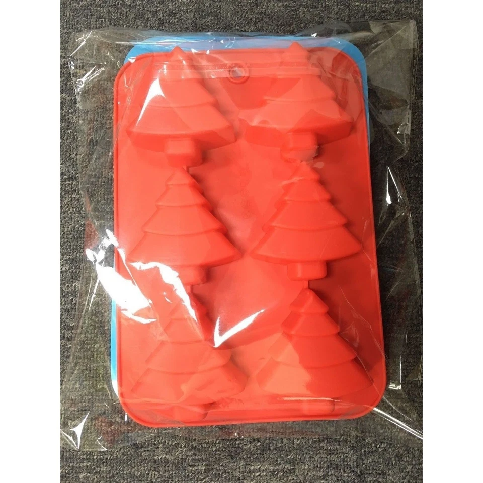 Set of 2 Silicone Christmas Soap Cake Bath Bomb Fizzes DIY Molds Moulds Xmas NEW - Image 2 of 4