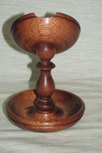POCKET WATCH STAND DELUXE WOODEN DISPLAY HOLDER HANGER IN MAHOGANY WOOD - Picture 6 of 6