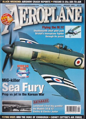 FLUGZEUG MONATLICH NR. 08 2001 KOREAKRIEG MIG-KILLER SEA PELZIG / LOCKHEED 10&12