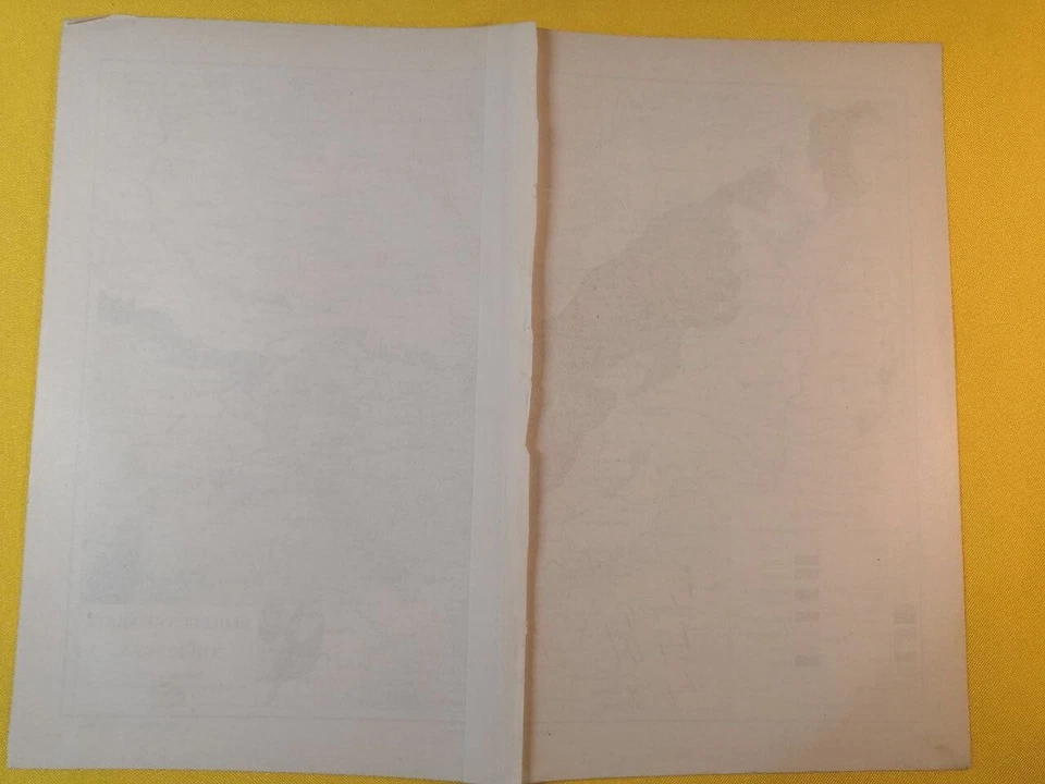 1890 THURINGIA GEOLOGICAL MAP Vintage Germany ORIGINAL 11.5 x 9.5"- C20-7 - Image 3 of 3