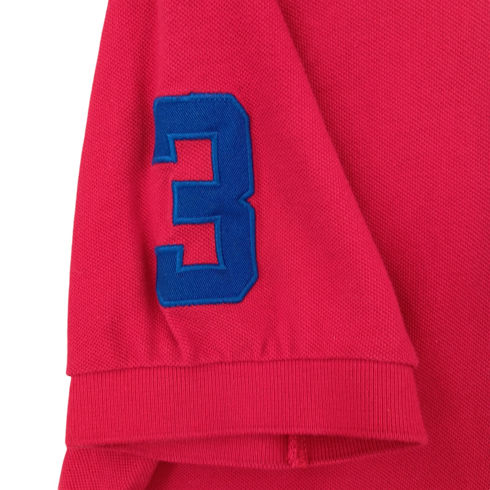 Polo Ralph Lauren Vintage Camicia Uomo Large L Rosso Big Pony #3 Y2K Preppy *Difetti